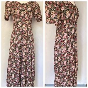 All That Jazz 1990's Floral Dress 90s -  Sz 9/10
